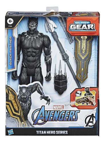 Figura Black Panther Avengers Blast Gear Titan Hero Series