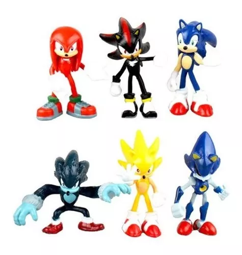 Sonic boom shadow lobo juguete figuras con luz led 28cm. 2pz en