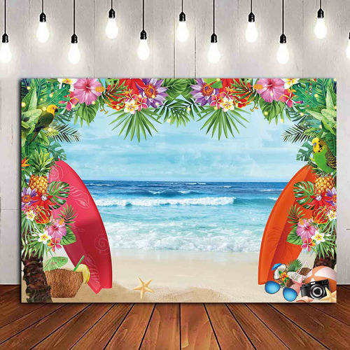 Fondo De Fotos De Verano De 8 X 6 Pies Con Temática De Playa
