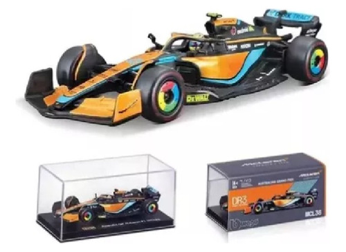 Mclaren F1-mcl36 #4 Lando Norris Fórmula Coche 2022 1:43