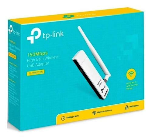 Adaptador De Red Usb Wifi Tp-link 150mbps Tl-wn722n