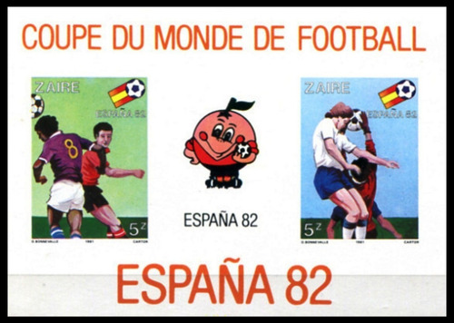 Mundial Fútbol - Zaire - Block Mint Sin Dentar - Yvert Bf 25