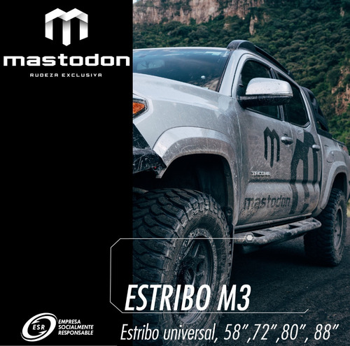 Estribos M3 Rocker Slider Mitsubishi L200 16-22+ Mastodon