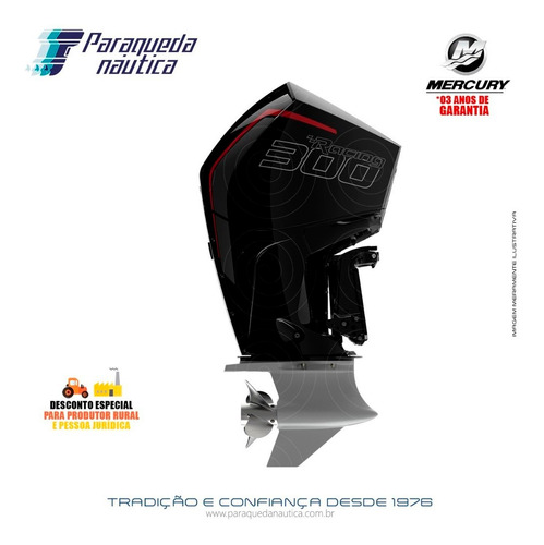Motor De Popa Mercury 4t 300hp R L V8 Dts Verado Racing