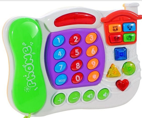 Brinquedo Infantil Telefone Musical Toca Musica Para Bebê 