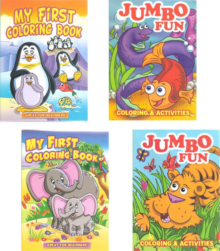 Imagen 1 de 7 de Libro Jumbo Preescolar Colorear / Iluminar Infantil Niños