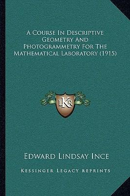 Libro A Course In Descriptive Geometry And Photogrammetry...