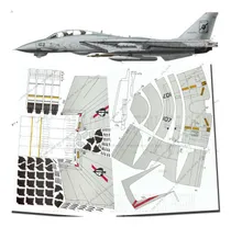 Comprar F 14 Tomcat Vf-41 Papercraft Escala 1,33