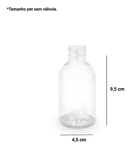 Imagem 3 de 4 de Frasco Pet Borrifador De 100ml Com Válvula Gatilho Pulveriza
