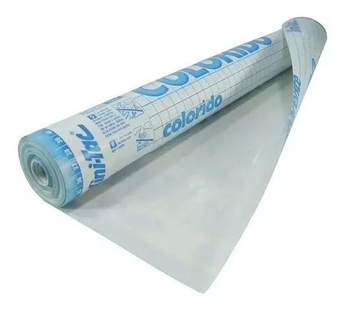 Papel Contact Adesivo Transparente Cristal 45cmx5m 80 Micra