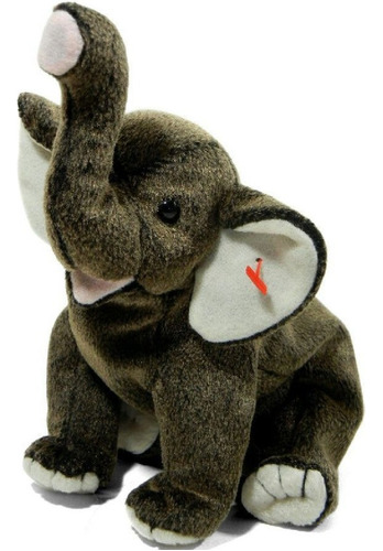 Peluche Ty Babies Trumpet Elefante Café Crema Edición 2000