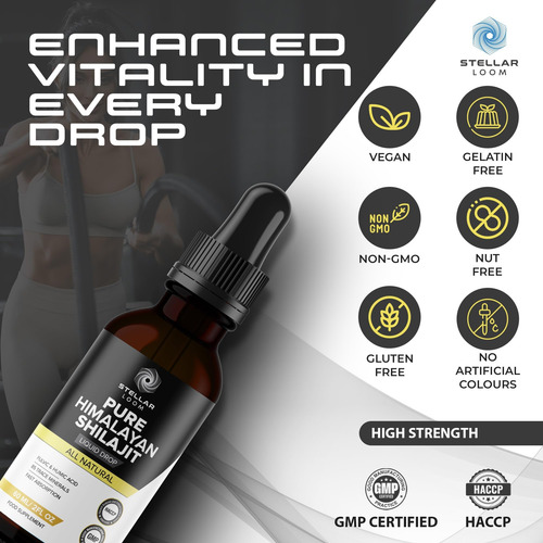Gotas Líquidas Puras De Shilajit Do Himalaia (60 Ml) | Suple
