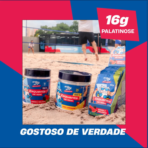 Pre Treino Exquenta Sabor Pink Lemonade 500g +Mu