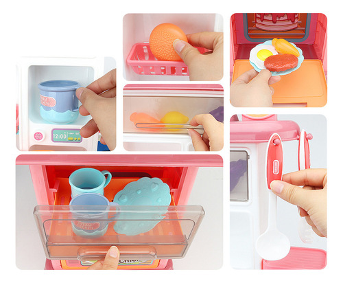 Juego Juguetes Cocina Con Sonido Y Luz, Regalo Educati