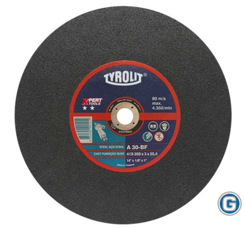 Disco Corte Tyrolit Xpert De 350 X 3 Mm Caja X 10 Un Gramabi Sensitiva 14 Plano 355x3 Hierro 350x3 Metal Inoxidable