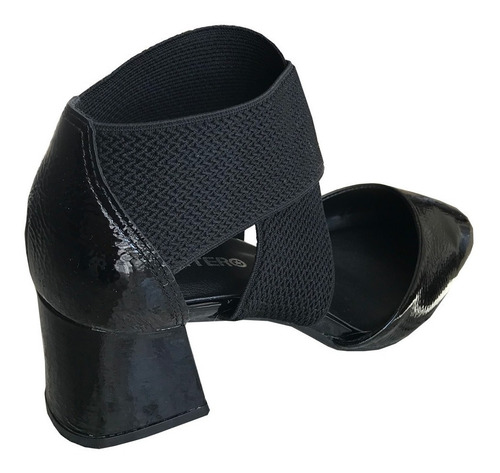 Sapato Scarpin Bottero 315504 Couro Verniz Detalhe Elástico