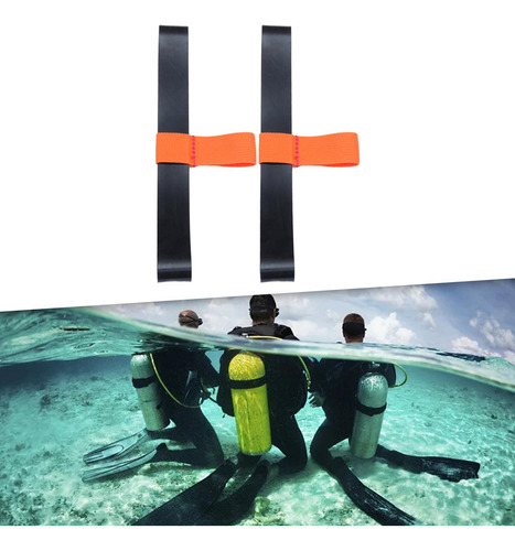 Correa Cilíndrica Para Tanque De Buceo, Banda De Naranja