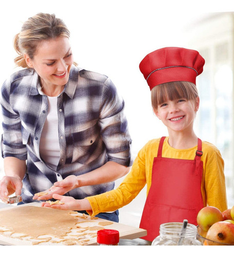 Conjunto De Delantal Y Gorro De Chef Para Niños