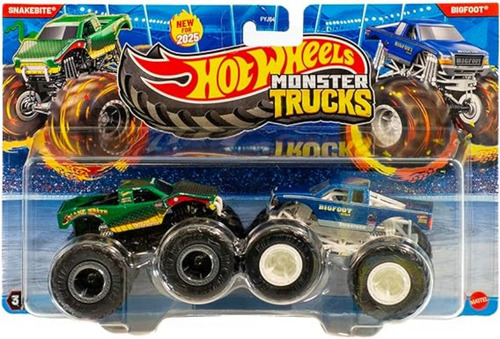 Monster Trucks Hot Whells Vs 2 Autos