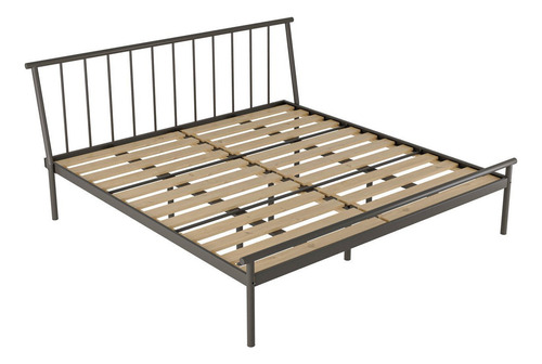 Cama King Em Aço Begônia Cabecasa Madeiramadeira Wt