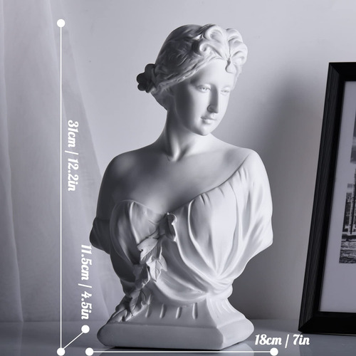 Estatua De Busto De Artemisa De Diosa Griega De 12 Pulgadas