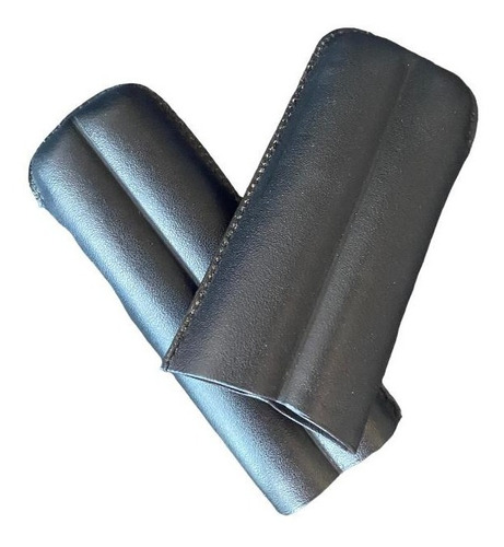 Estuche Para 2 Habanos En Cuero Negro Hecho A Mano Artesanal