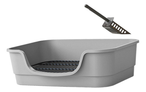 Caja De Arena Abierta En Forma De U Delantera Rebajada, Gris