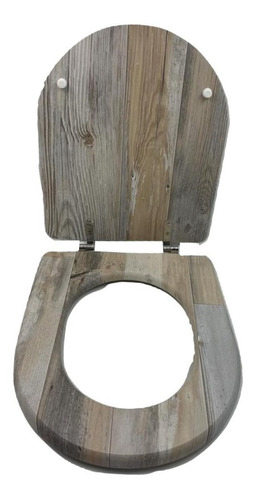 Tapa Asiento Inodoro Diseño Con Herrajes Acero Inoxidable