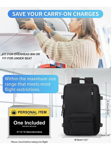 Mochila Para Portátil Multifuncional Gran Capacidad 40 Lts