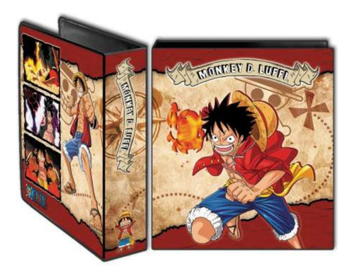 Carpeta N°3 One Piece - Luffy Wanted Recompensa Escolar Pvc 