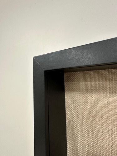 Portarretratos Marco 5cm Profundidad 40x40cm Madera Acrilico Color Negro Shadow