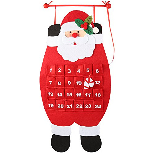 Calendario De Adviento De Navidad De Santa 2023  Calend...