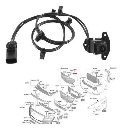 Cámara De Visión Delantera De Coche 99250-t6010 99250-t6000