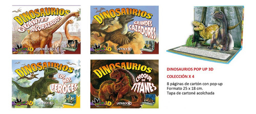 Dinosaurios 3d Pop-up - 4 Tomos