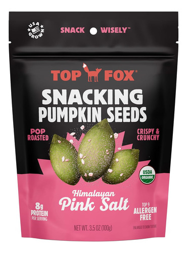 Top Fox Snacks - Semillas De Calabaza Tostadas Orgánicas | S