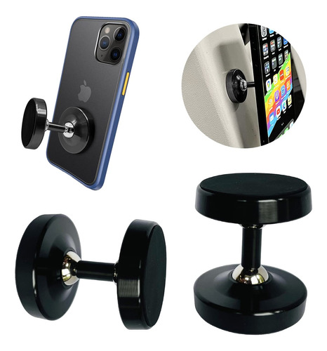 Soporte Magnetico Dual Para Telefono Gimnasio Mano Libr Iman