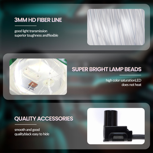 Tira De Luces Rgb Para Interiores De Coche, 5 M, Usb, 5 V