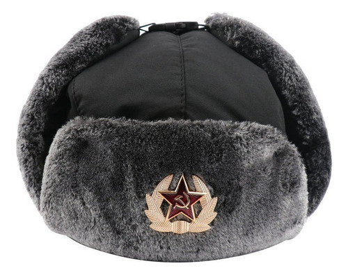 Gorra Impermeable Con Emblema Soviético Fighter Ushanka