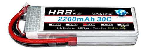 Hrb 2200mah 148v 4s 30c Rc Lipo Bateria Con Deant Plug Para
