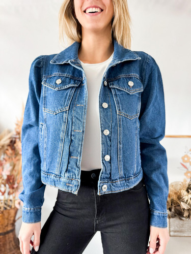 Campera Jean Lulyna Manga Princesa Mujer