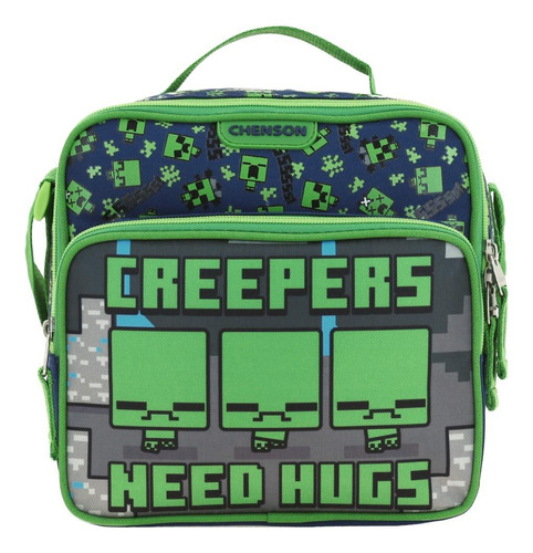 Lonchera Unitalla Chenson Minecraft Azul Perious Para Niño D