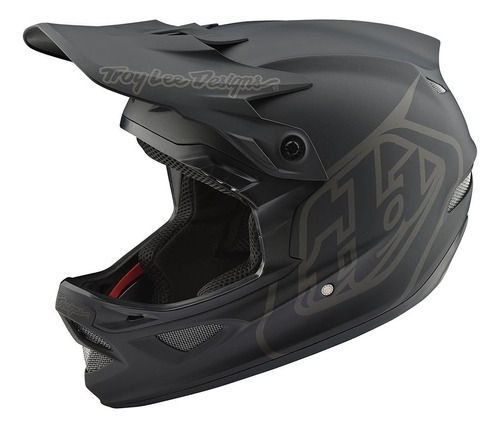 Casco Full-face Troy Lee Designs D3 Fiberlite Mono Black