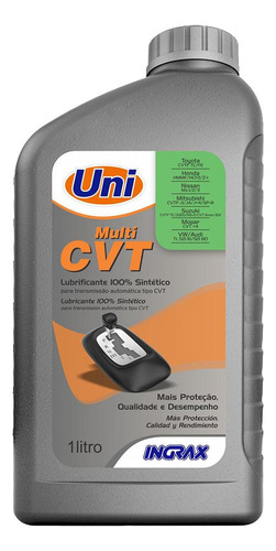Óleo Sintético Câmbio Multi Cvt 1 Litro Ingrax Ingrax-11409