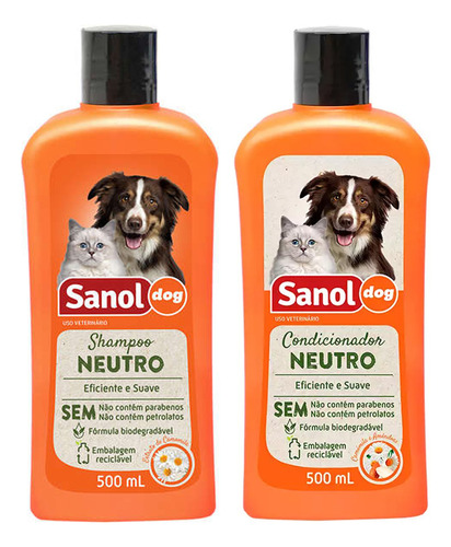 Shampoo Condicionador Neutro Para Cachorro Não Agride A Pele
