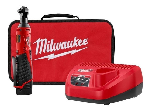 Destornillador inalámbrico Milwaukee M12 2457-21 rojo