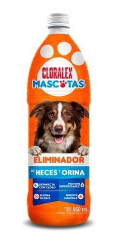 3pack Cloralex Mascota 950 Ml Con Cloro Elimina Heces Orina