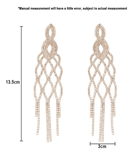Aretes Para Mujer Elegantes Pendientes Largos Regalo