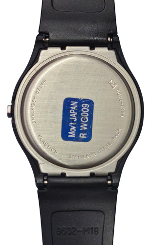 Reloj Vintage 90's Mickey Mouse Manecillas De Avion Giratori Negro Negro Azul Claro (Usado)