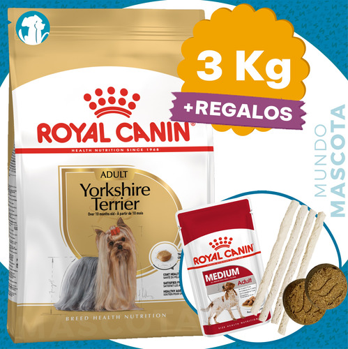 Comida Royal Canin Yorkshire Terrier 3 Kg + Regalo + Envío