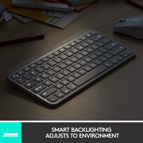 Teclado Logitech Mx Keys Mini Inalámbrico Iluminado Grafito